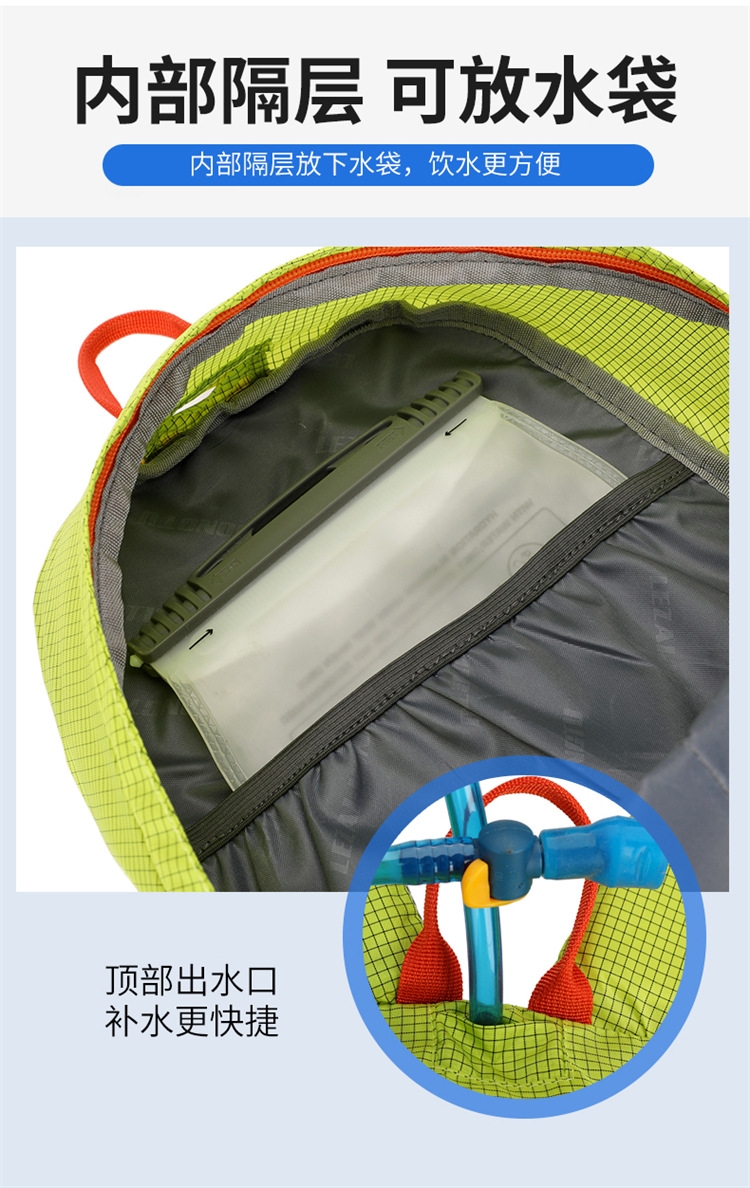 Al aire libre mochila de escalada peso ligero a prueba de agua mochila de senderismo ciclismo camping mochila de viaje fabricante al por mayor pic 10