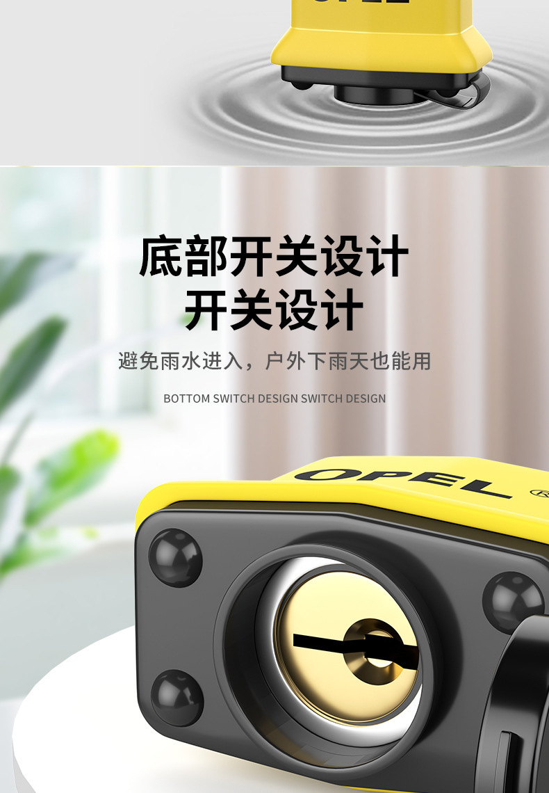 U-shaped outdoor waterproof padlock, rust-proof, durable and safe lock pic 7