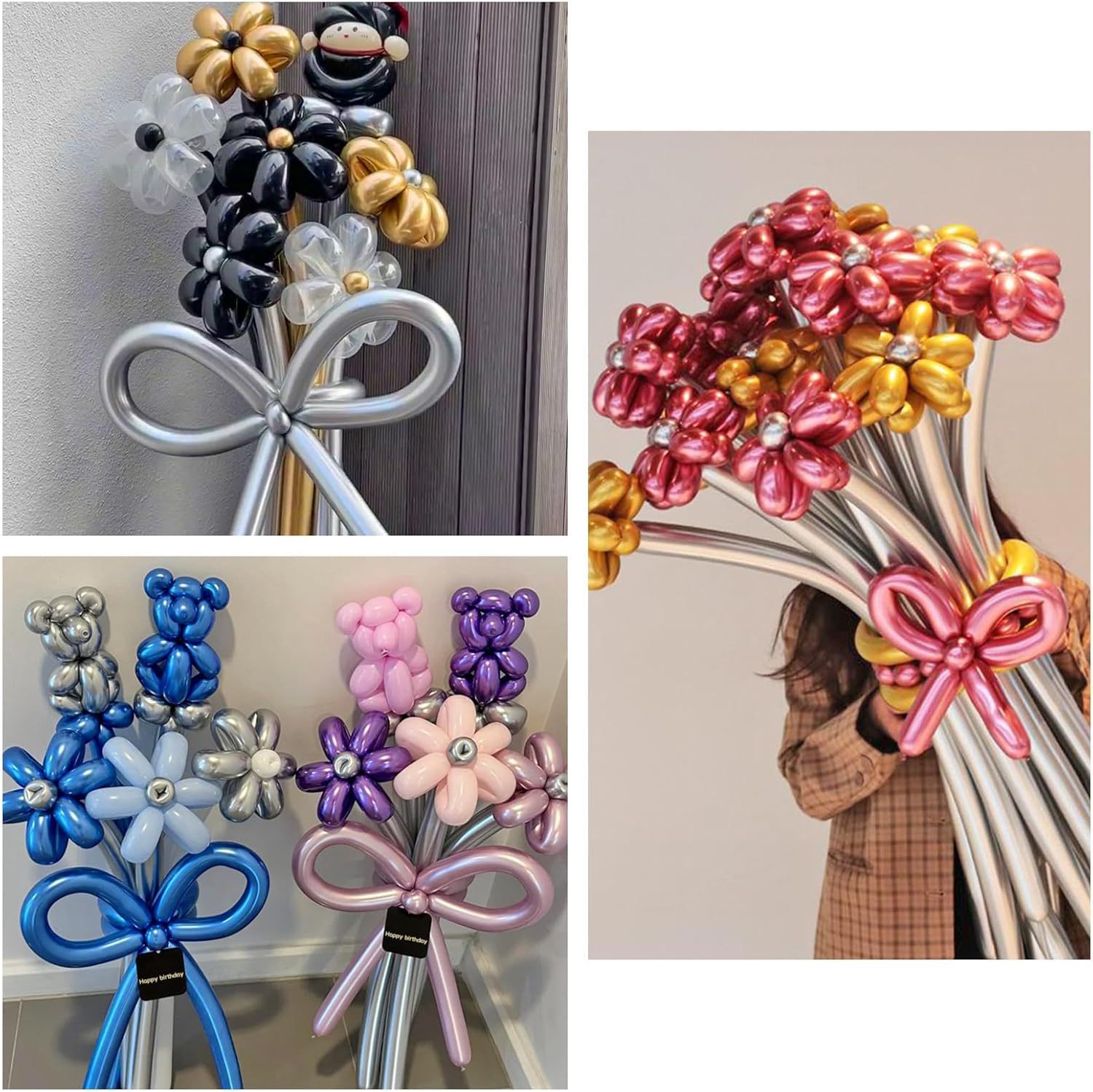 跨境260长条气球魔术花环加厚气球动物造型圣诞节生日婚礼派对详情3