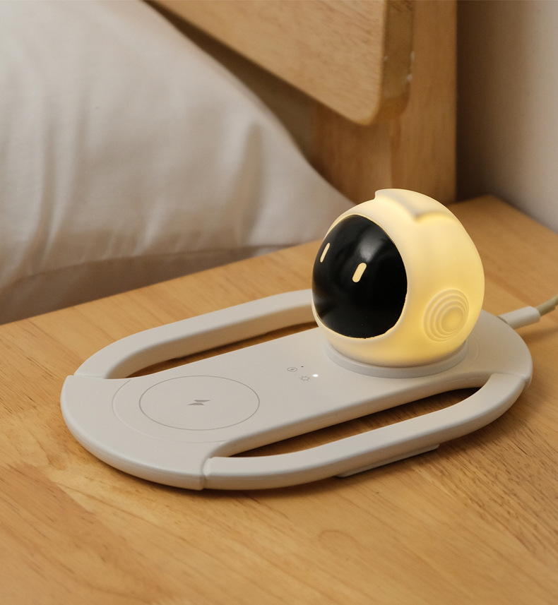 The cross-border super fast charging wireless charger and night light 2-in-1 is suitable for Apple Android general mobile phone charger M141 pic 16