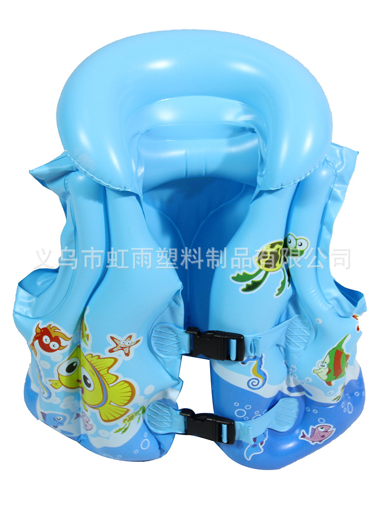 儿童游泳大浮力背心中小童通用初学者游泳装备专业充气马甲救生衣详情16