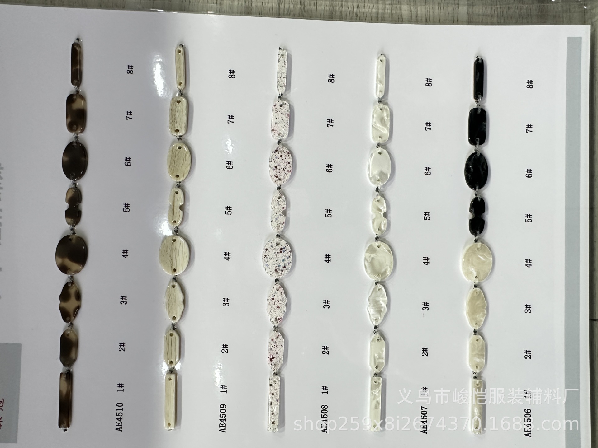 新品爆款仿贝树脂红色双孔服装辅料毛衣袜子针织衫上衣DIY装饰标详情6