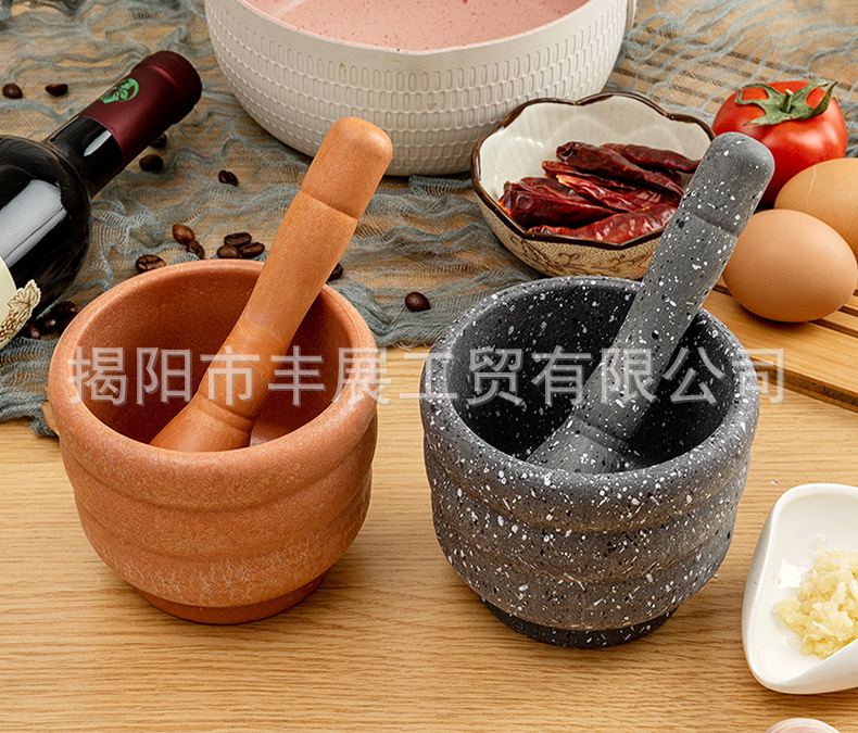 创意复古手动捣蒜器家用研磨药粉臼子捣草药碎蒜罐盅辣椒粉器蒜泥器剥蒜器详情15