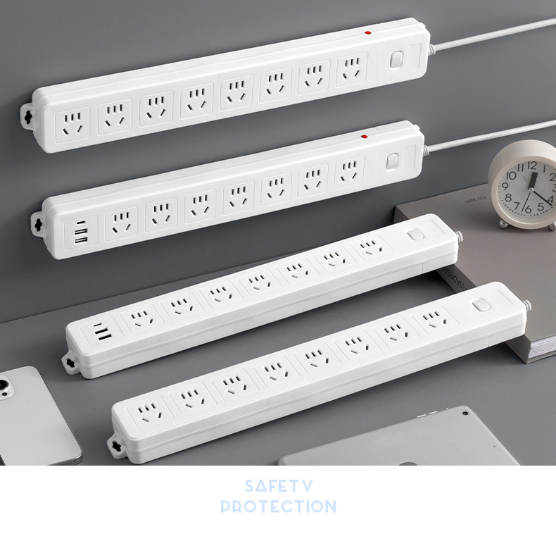 跨境多孔位插座USB插排新国标排插家用带线插板接线插座厂家货源详情19