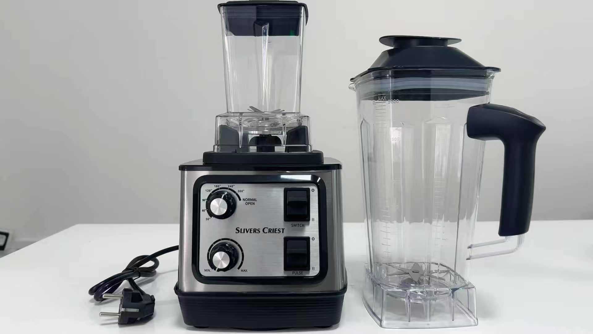 Cross-border export silent food processors, commercial double-cup high-power fruit and vegetable juicers, smoothie makers, household blenders pic 5