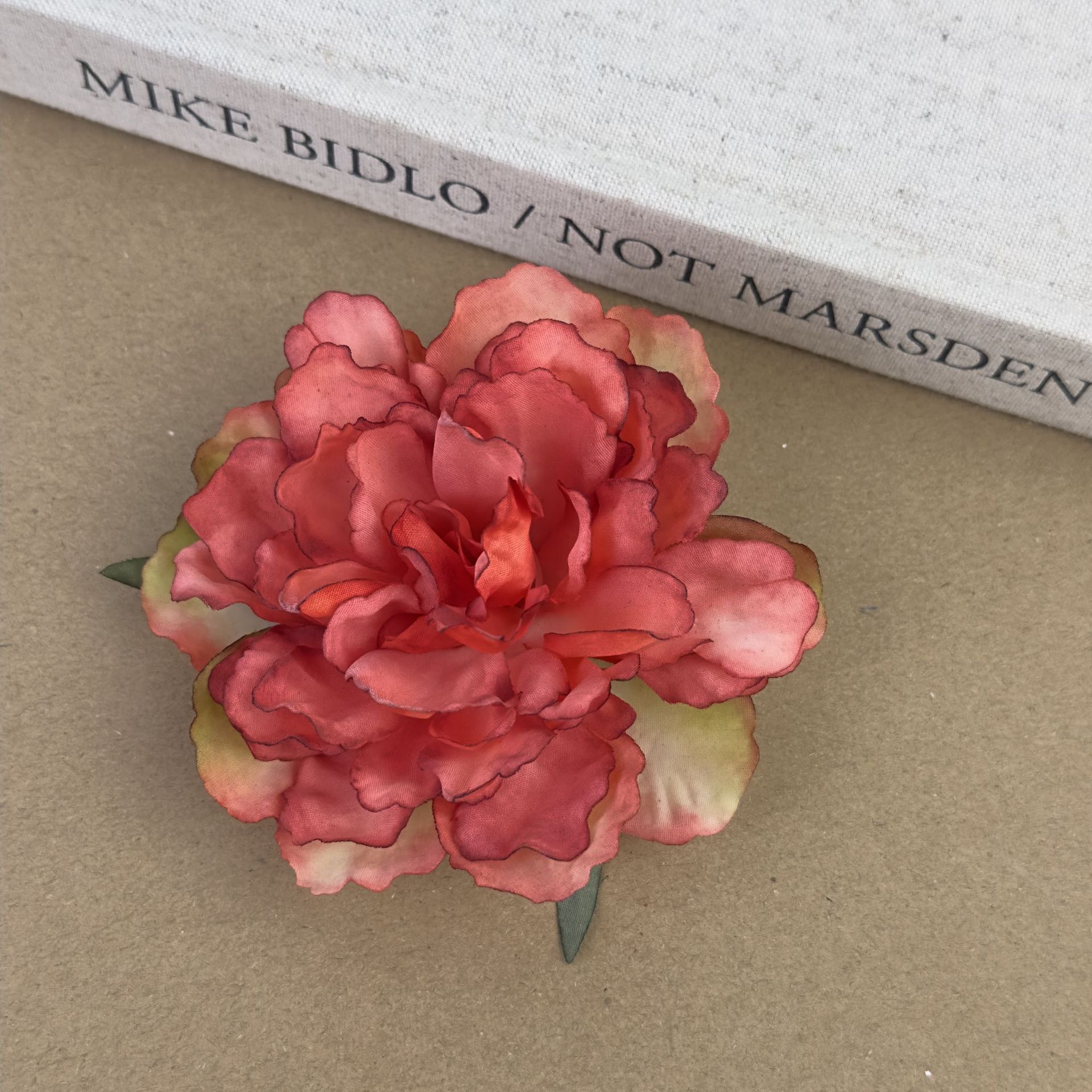 牡丹花发夹~大号度假风凹造型拍照花朵侧边夹发饰春季新款头饰女详情7