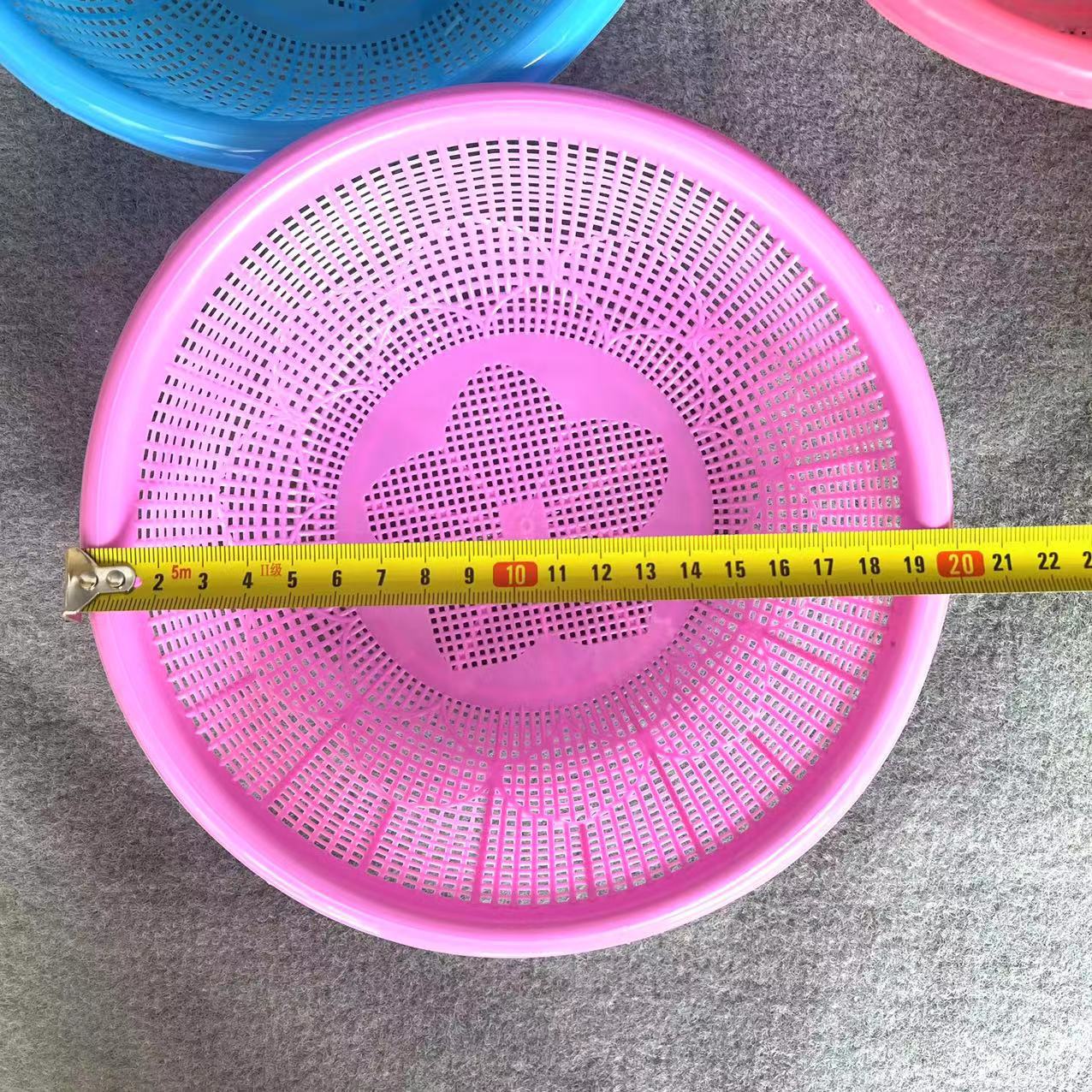 【 Zone 3-9 】216 Milan 400/ piece Household plastic vegetable washing basket, rice washing basket, draining basket, fruit and vegetable basket, water filter sieve, kitchen vegetable washing sieve, fruit sieve pic 1