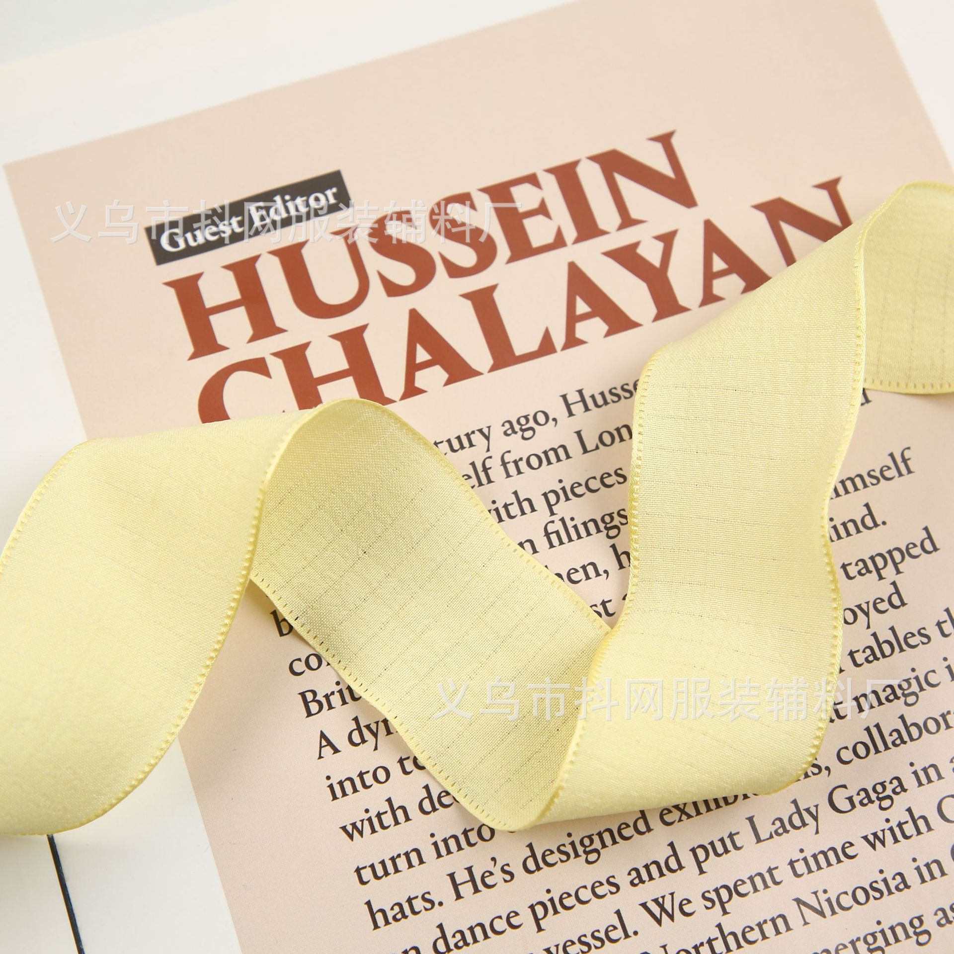 4cm flower bouquet packaging material, high-end chanel-style handmade DIY bow webbing, hair accessories and headwear gift box packaging tape pic 11