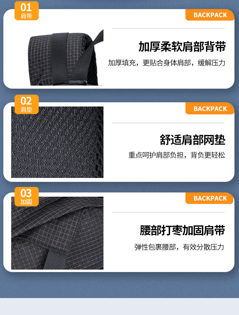 Cross-border large-capacity outdoor bags, mountaineering backpacks, water-resistant travel bags, skiing, camping and hiking sports backpacks pic 10