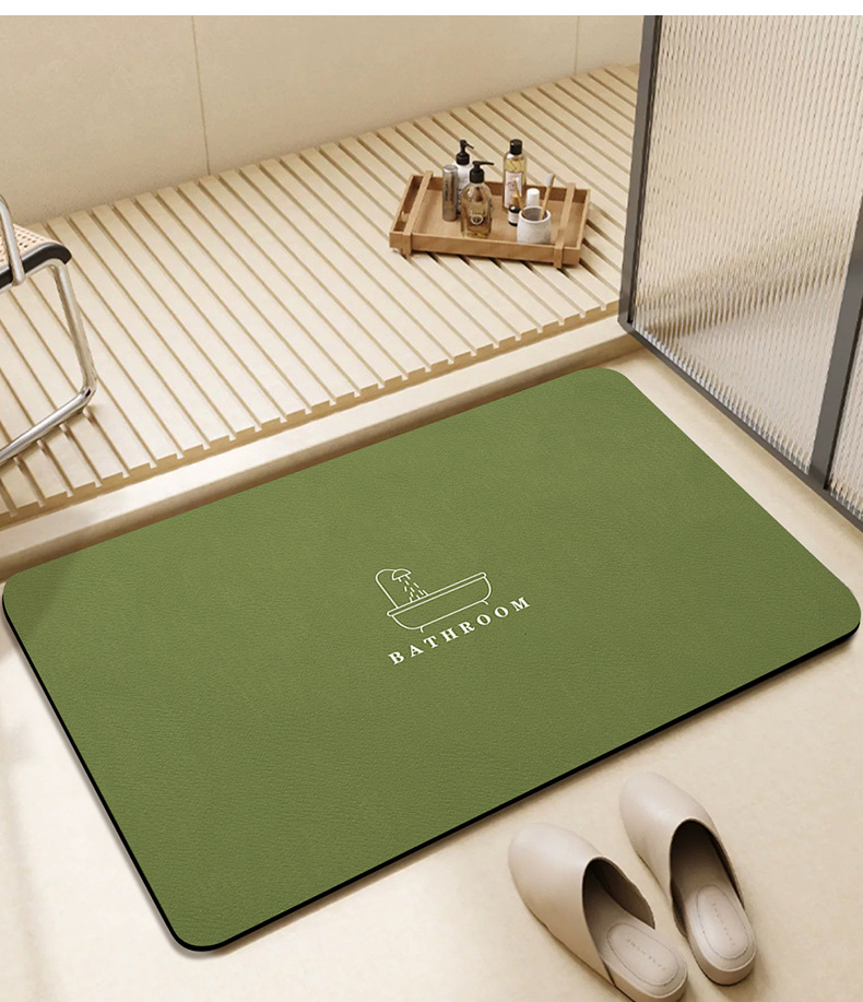 硅藻泥极简浴室防滑地垫卫生间吸水垫厕所卫浴速干脚垫洗手间门垫详情17