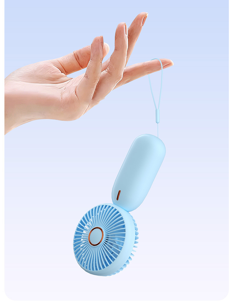 Handheld small fan, simple and portable, mini USB charging, strong wind force, silent, logo design for a souvenir pic 19