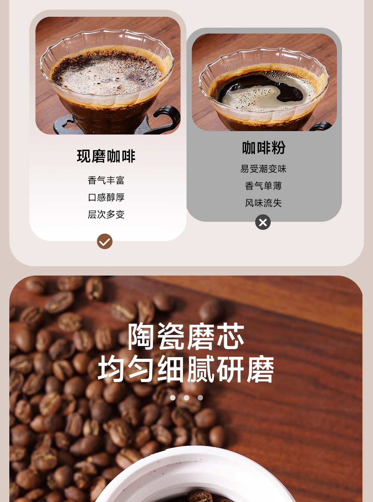 外调手摇磨豆机咖啡豆研磨机咖啡手动磨粉手冲器具手磨咖啡机家用详情11