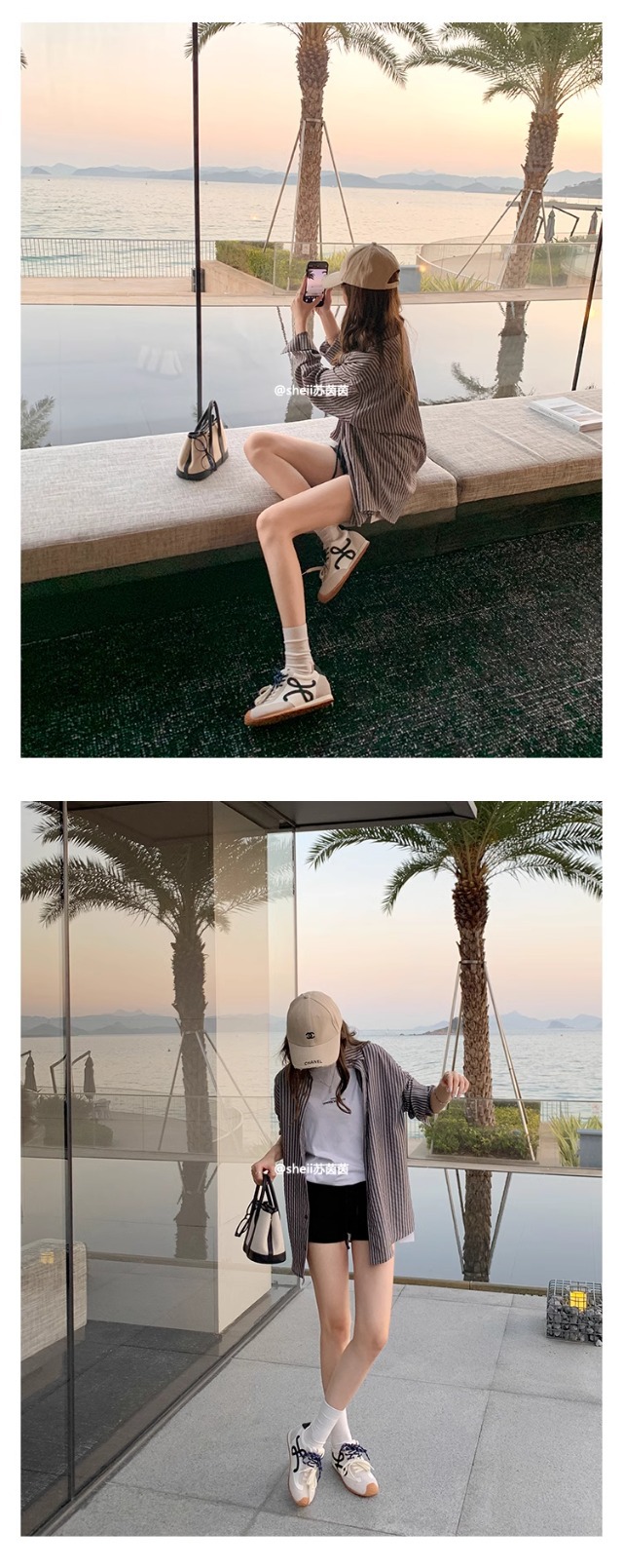 苏茵茵同款7cm内增高版~复古小歪头鸳鸯鞋带休闲鞋德训鞋女阿甘鞋详情12