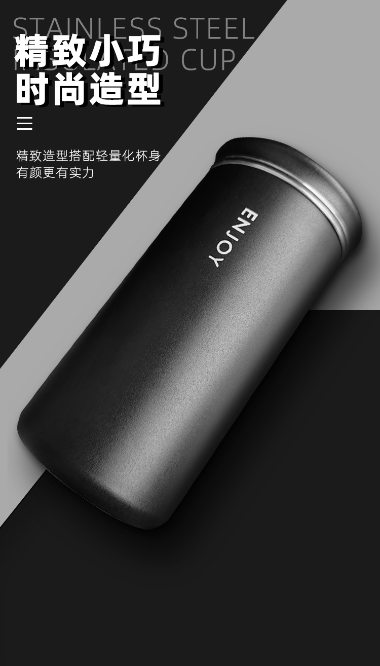 高颜值不锈钢保温杯女学生简约便携小巧可爱水杯车载办公室泡茶杯详情3