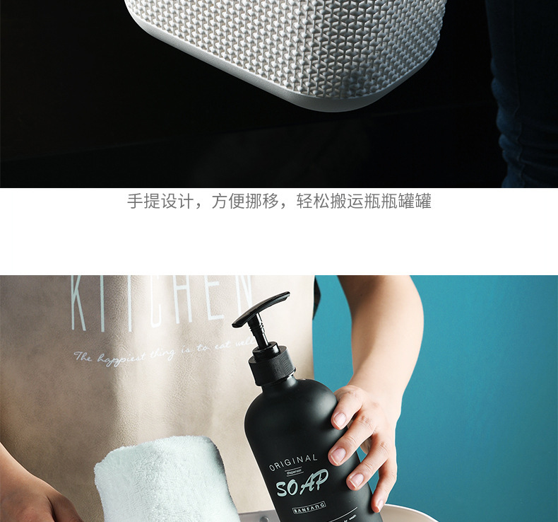 Japanese-style bath basket, portable bath basket, bathroom plastic washbasin storage basket, draining bath basket, bath storage basket pic 12
