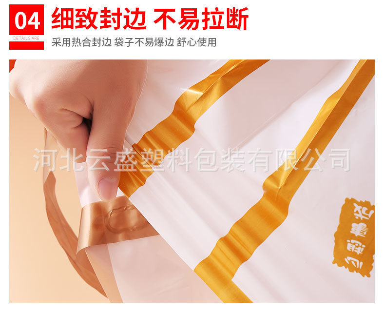 跨境服装手提袋印logo时尚印花加厚商场服装店塑料手提袋子定制详情6