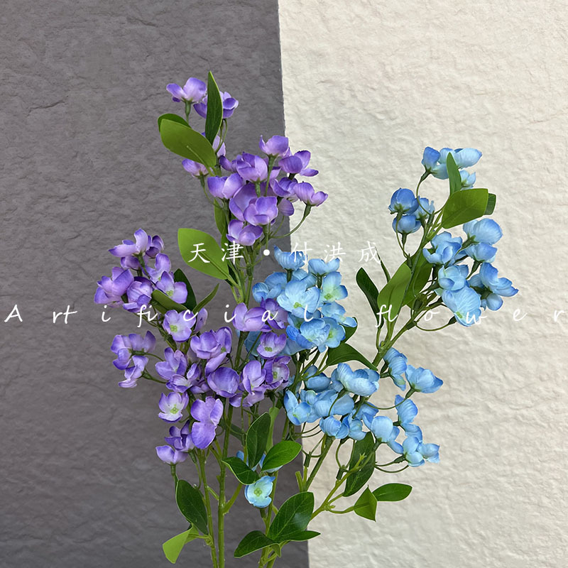 The new Beauty Finger wedding hall ceiling stage on both sides of the main background floral soft decoration with artificial flowers pic 11