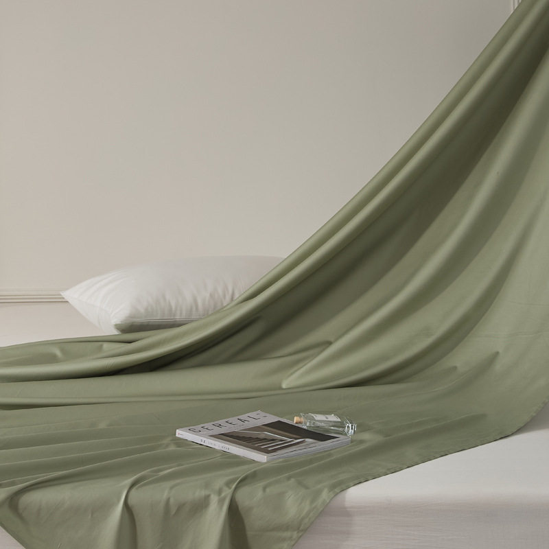 Single-piece quilt cover, pure cotton long-staple cotton bed sheet, bed cap, oversized quilt cover, skin-friendly single and double solid color bedding pic 55