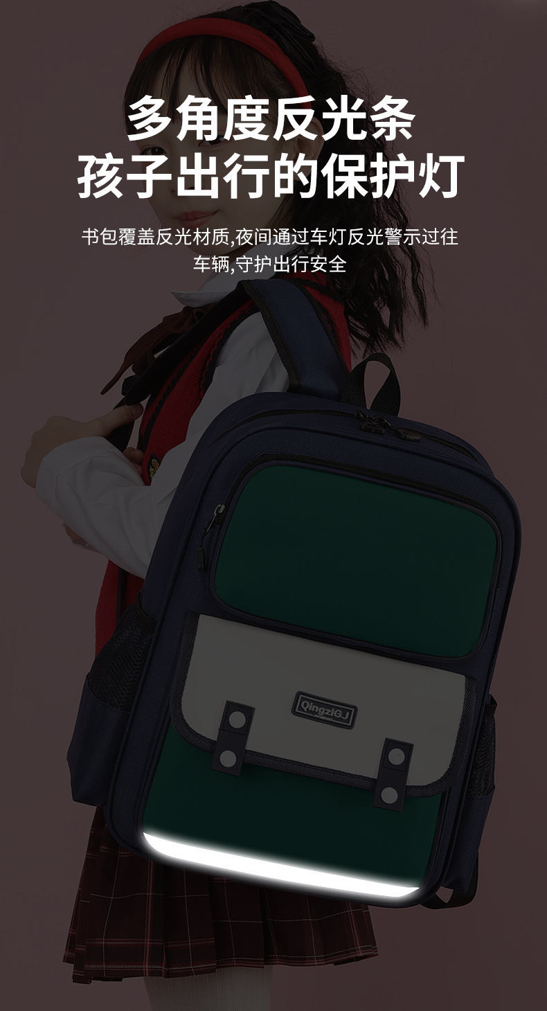 儿童书包定制印logo小学生双肩包女学校背包斜挎包培训机构高颜值详情18