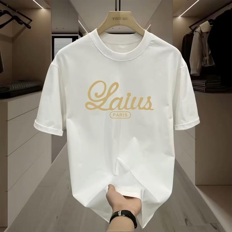 跨境夏季新款男士短袖t恤国潮圆领修身潮流休闲百搭速干运动上衣详情27