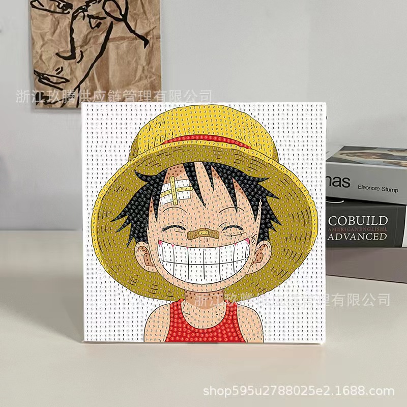 新款满钻儿童钻石画手工DIY点钻带框家饰挂画批发现货皮画装饰画详情8