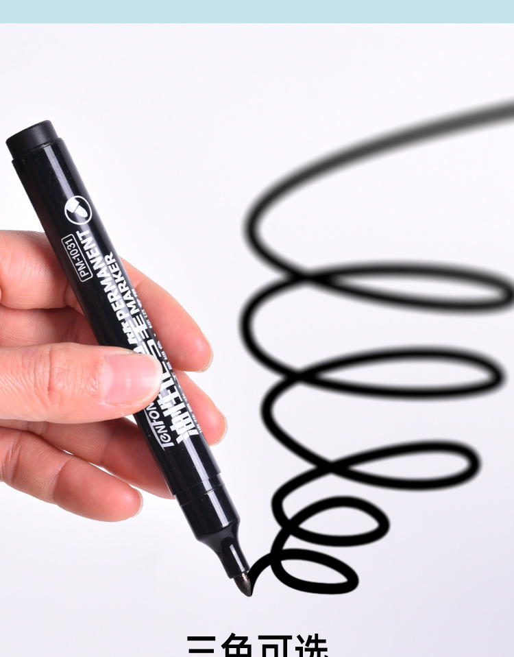 Factory direct supply oil-based marker pens, no-pen clip multi-color marker pens, 103 marker pens, waterproof marker pens pic 6