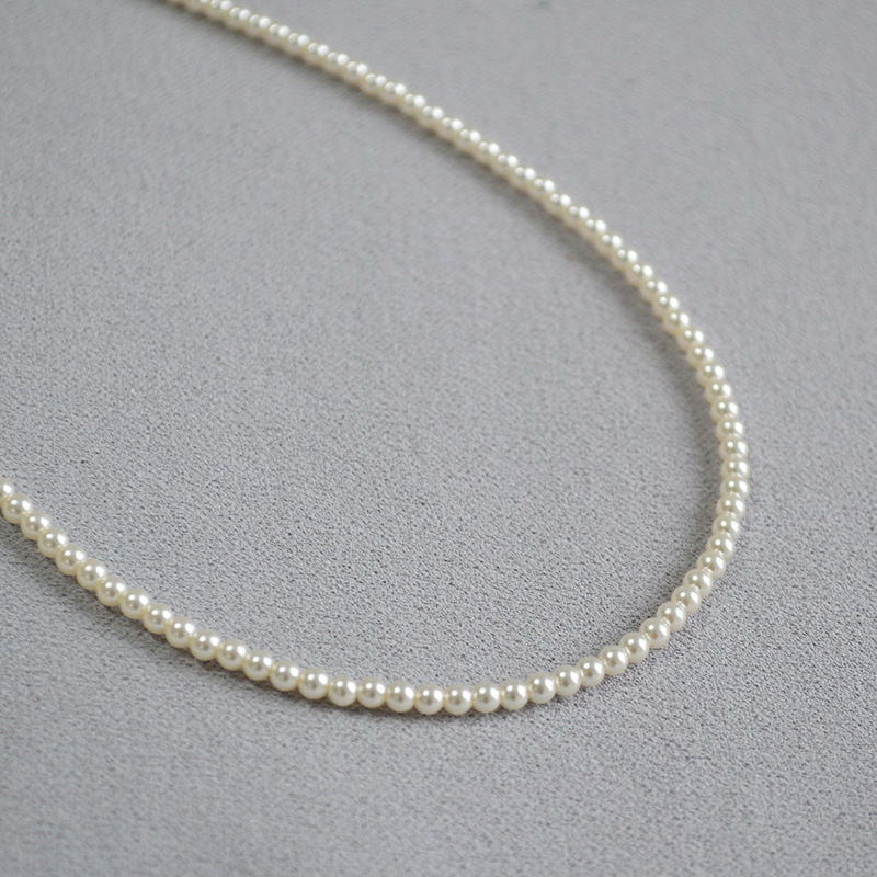 法式优雅高亮水晶人造仿珍珠650色号精致柔美简约叠带项链锁骨链详情5