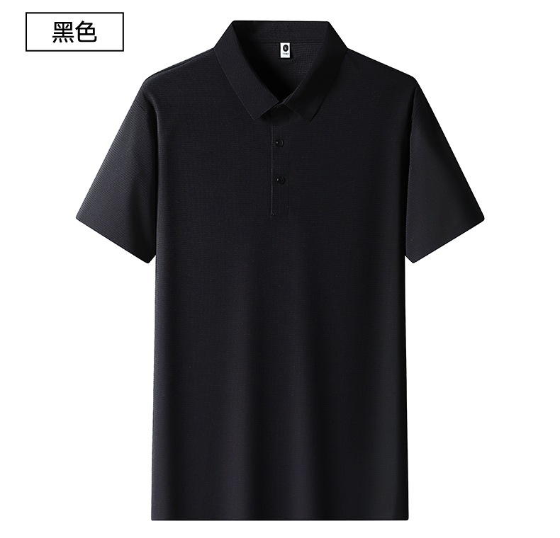 2025年新品上线夏季休闲商务薄款T恤衫上衣男士冰丝短袖POLO衫详情15