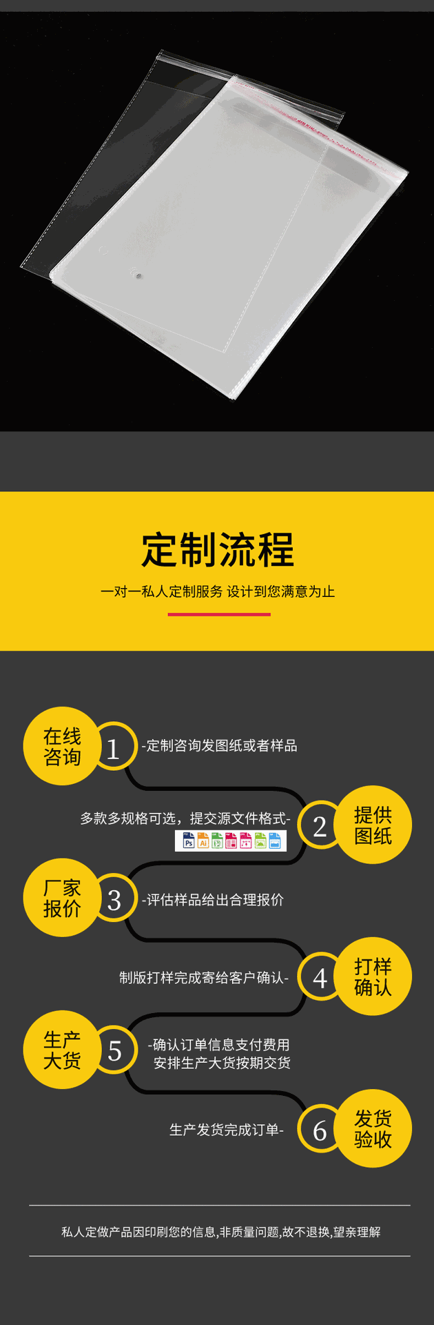 现货批发opp自黏袋自粘袋胶袋塑料自封袋服装首饰透明包装袋子详情10