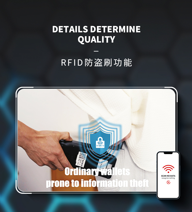 MANDU漫度男士钱包多卡位大容量卡片包 简约皮质卡包复古零钱包详情6