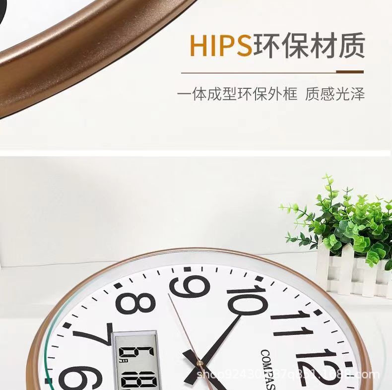 康巴丝静音挂钟客厅钟表创意现代简约挂表时钟挂墙时尚石英钟家用详情23