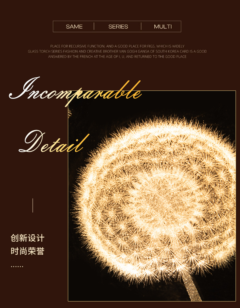 跨境水晶球小夜灯创意氛围星球床头灯水晶桌面摆件学生礼物纪念品详情8