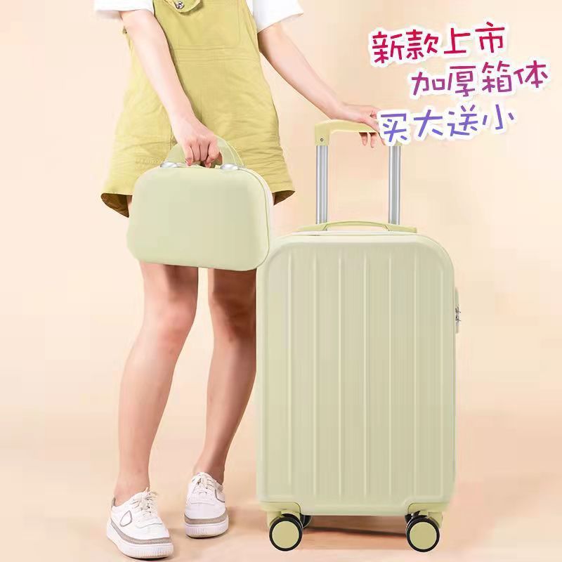 Candy-colored, fresh and cute mother and child suitcase for female students, Korean version travel trolley case, swivel wheels, 20-inch carry-on suitcase pic 4