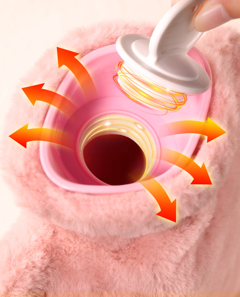 热水袋注水暖肚子数显PVC热水袋灌水冬季暖宝宝便捷暖水袋暖手宝详情22
