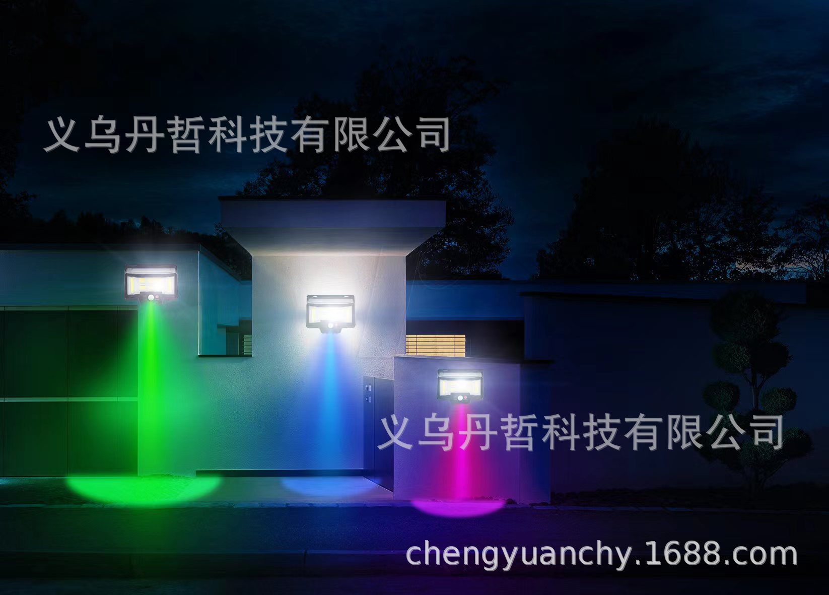 High-power solar outdoor lamps, waterproof courtyard wall lamps, home garden and villa human-sensing lighting street lamps pic 7