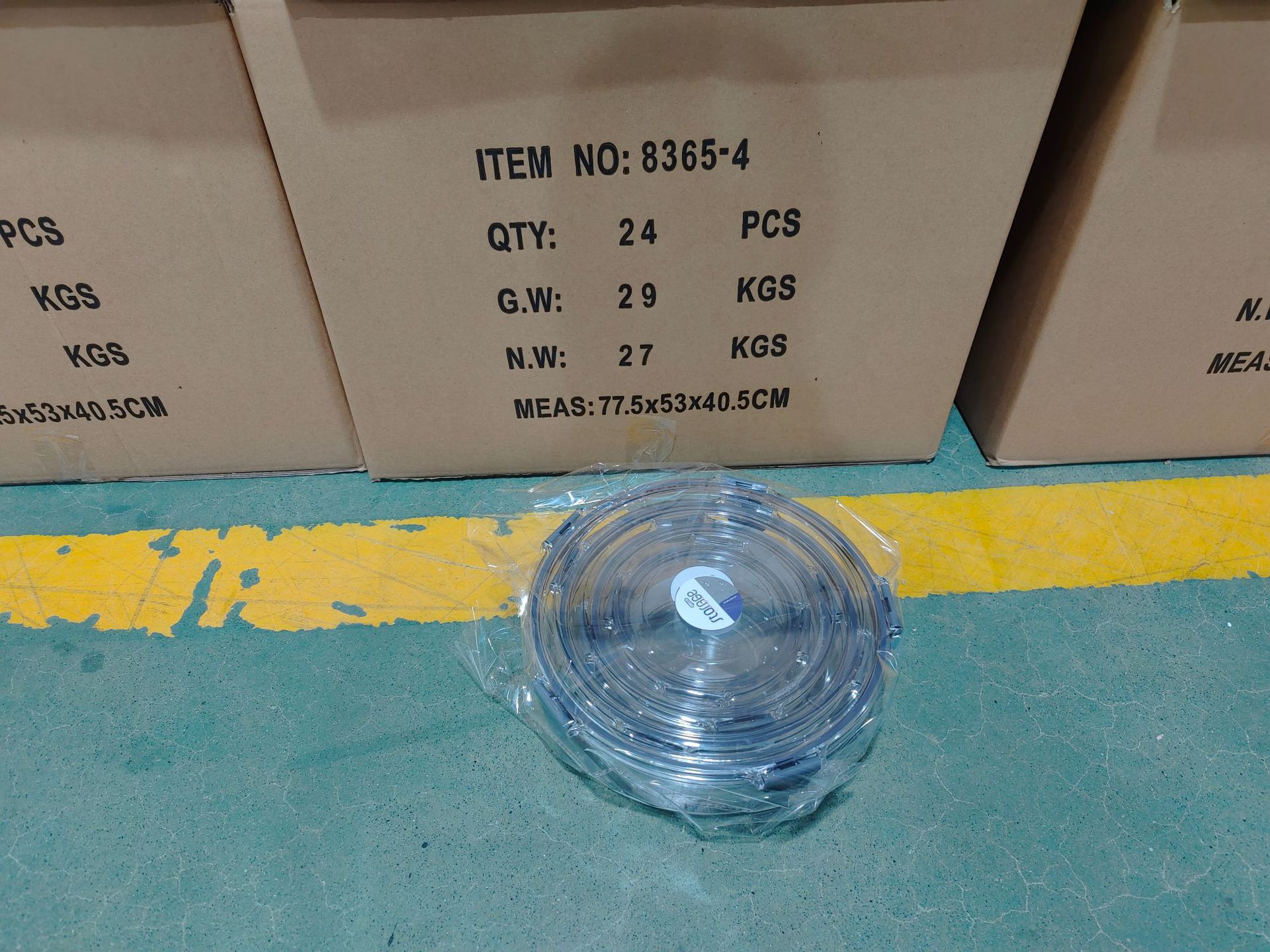 挺力圆形PET 4件套保鲜盒厨房储物盒冰箱冷冻盒 pic 10
