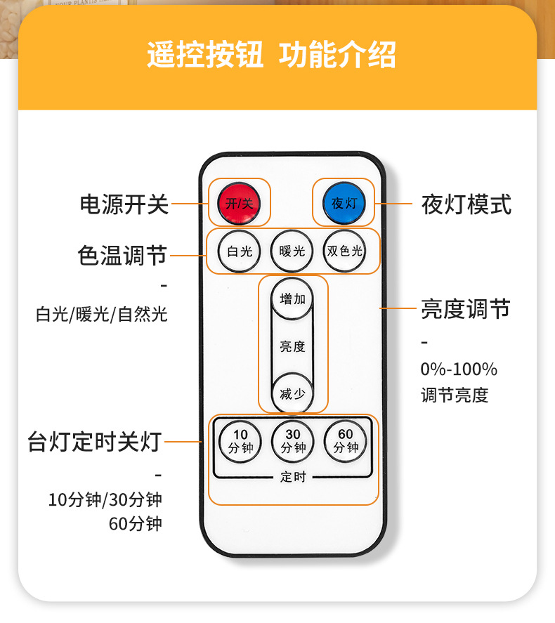 跨境台灯学习护眼LED酷毙灯大学生高中宿舍吸附寝室卧室充电床头详情16