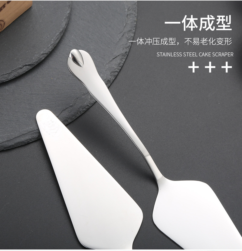 不锈钢蛋糕铲开齿三角铲刀烘焙工具甜品芝士刀披萨铲餐具可加logo详情11