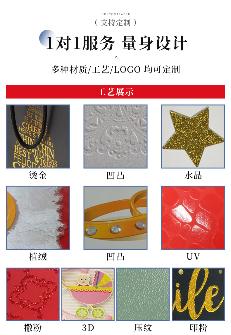 High-end black and gold diamond-patterned gift bag packaging bag, light luxury embossed hand-held bag, high-end and exquisite packaging paper bag for festival gifts pic 11