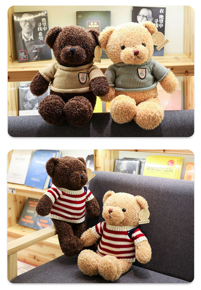 Factory wholesale of sweaters, teddy bear dolls, plush toys, bear pillows, cloth dolls, wedding gifts, and gift bears pic 27
