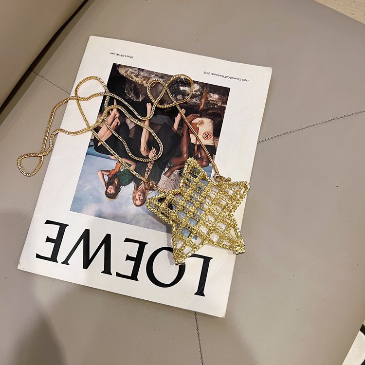 跨境2024夏新款小香风镂空金属星星包晚宴包单肩斜挎气质链条女包详情165