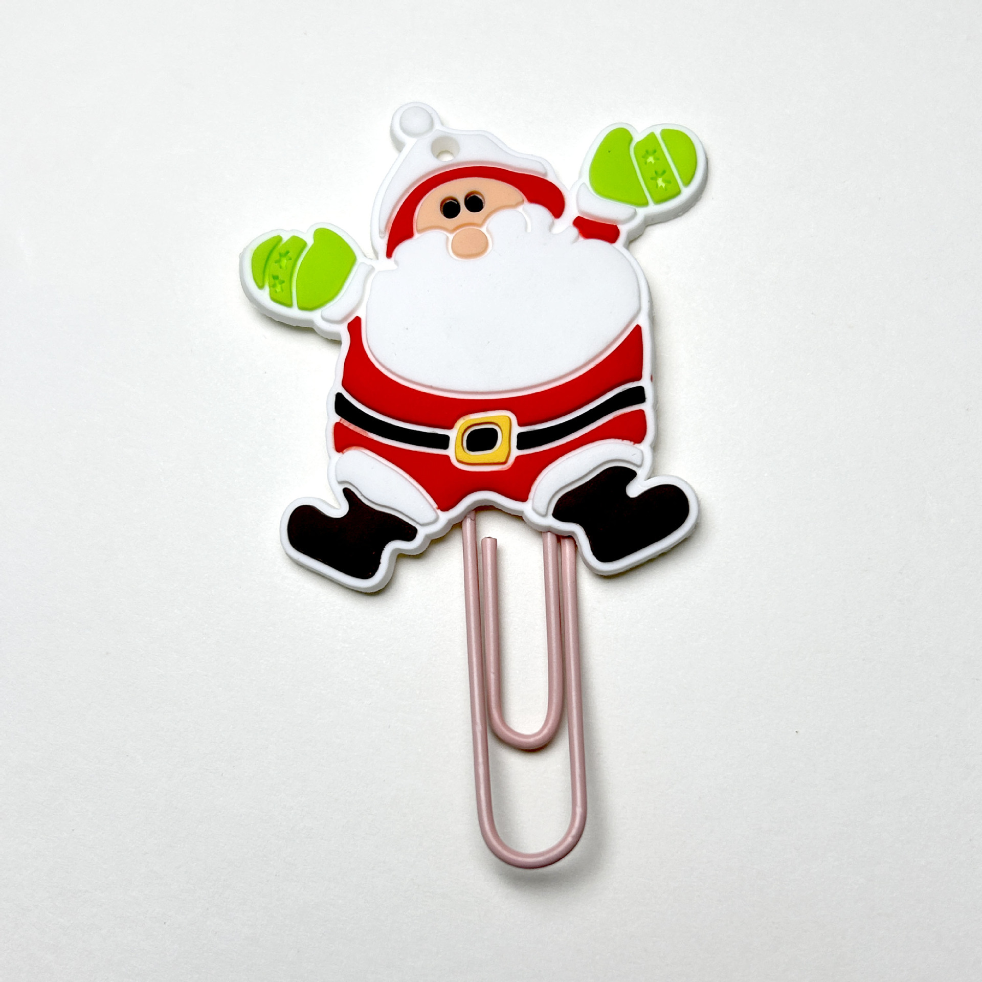 可爱卡通款圣诞回形针分页书签金属曲别针学生文具彩色回形针详情8