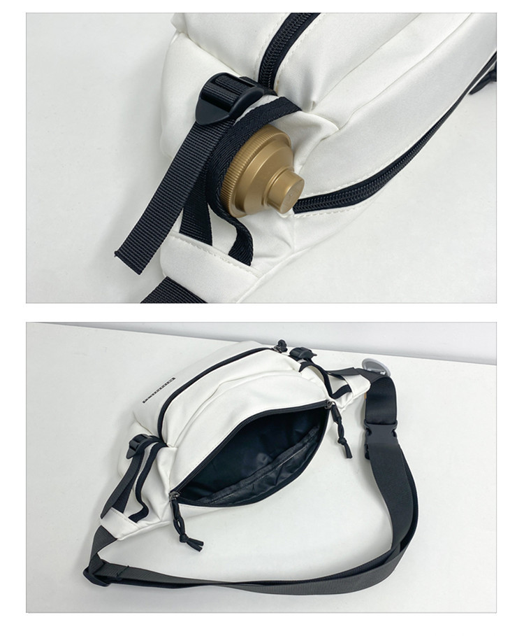 新款简约胸包男休闲潮流运动学生单肩包百搭斜挎包女手机男生腰包详情17