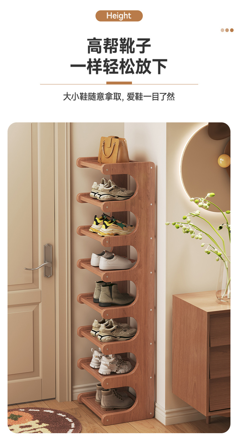 Simple shoe rack, starting from one piece. Narrow corner corner multi-layer storage rack. Space-saving shoe cabinet at the entrance door pic 6