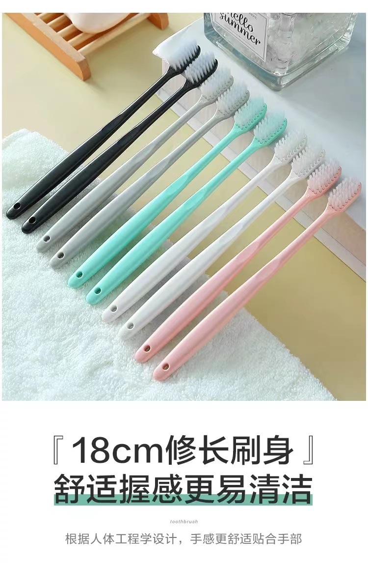 Wholesale disposable household ice cream toothbrushes for guests, adult fine and soft bristle toothbrushes, suitable for both boys and girls, soft pic 4