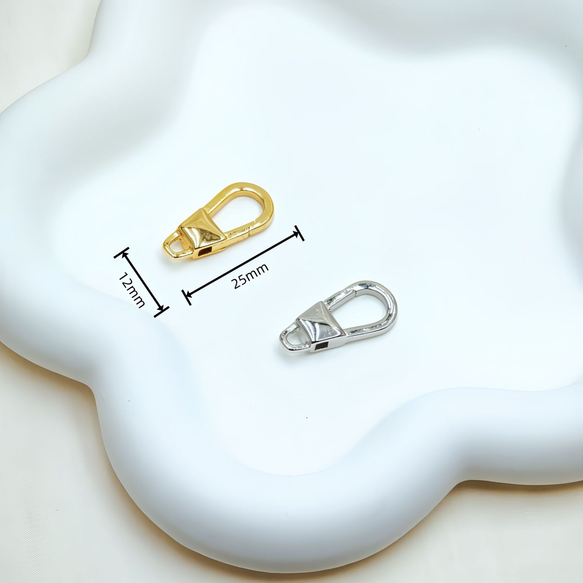 diy铜镀18K真金手工异型龙虾扣饰品配件批发 保色万能扣串珠手链详情42