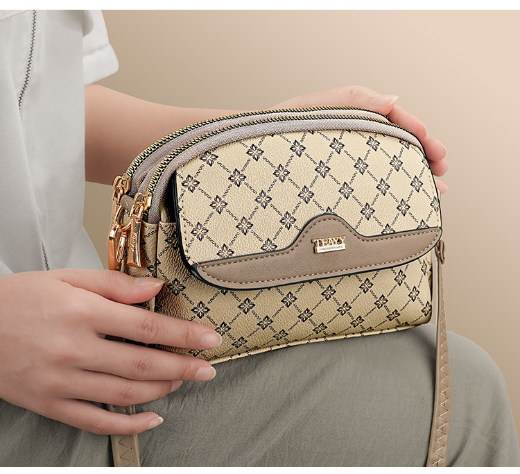 包包女高级感2024跨境外贸斜挎包大容量新款老花时尚气质百搭小包详情20