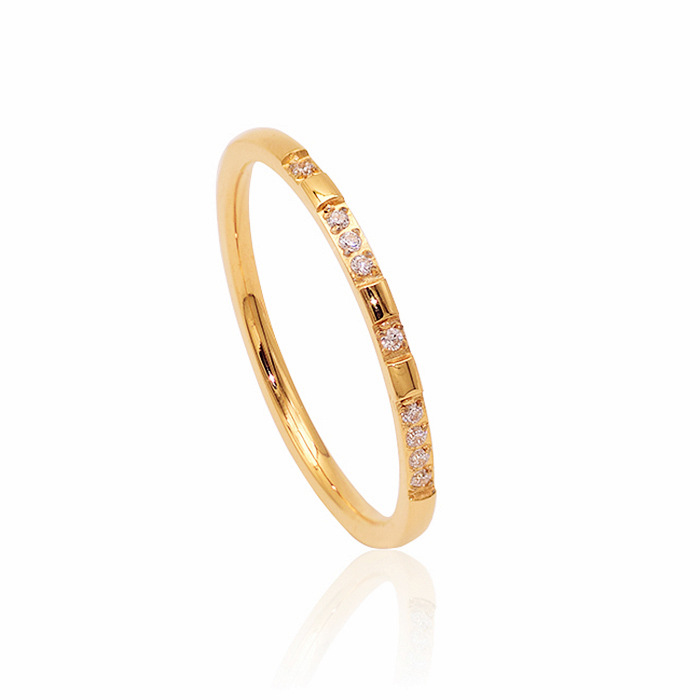 Pareja anillo anillo de nicho diseño de toda la vida diamantes diamantes influencer no perder color titanio acero anillo accesorios para mujeres dedo índice pic 5