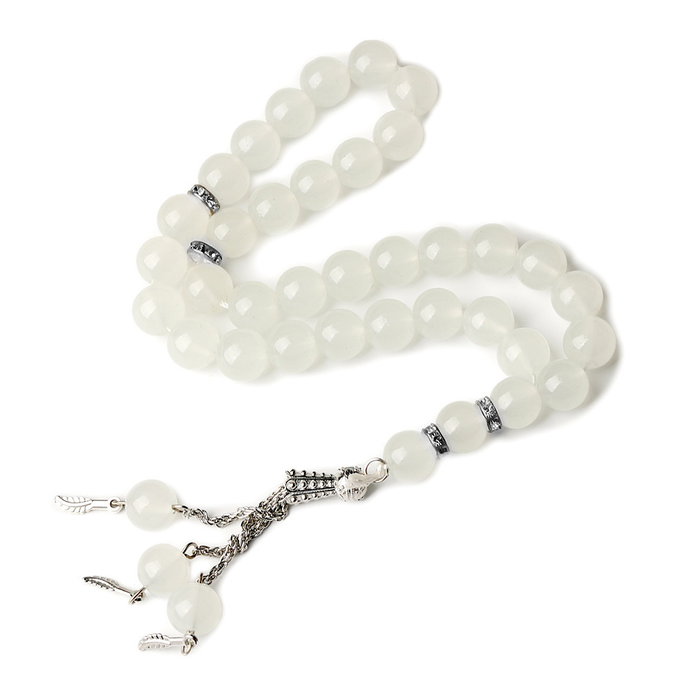 33 pieces of Muslim prayer beads, 10mm crystal bracelet, Misbaha Islamic jewelry cross-border wholesale pic 4