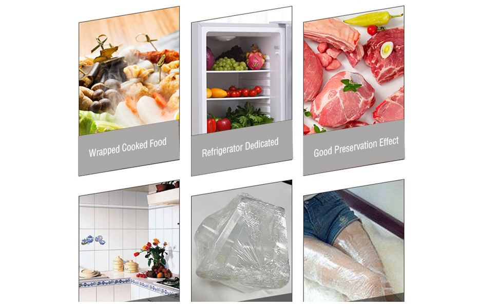 W053外贸英文版保鲜膜食品级PE塑料点断式撕拉厨房家用耐高详情3